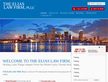 Tablet Screenshot of eliaslaw.net